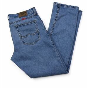 Wrangler Slim Straight Jeans | Classic Medium Wash Denim | Timeless Fit Size 29